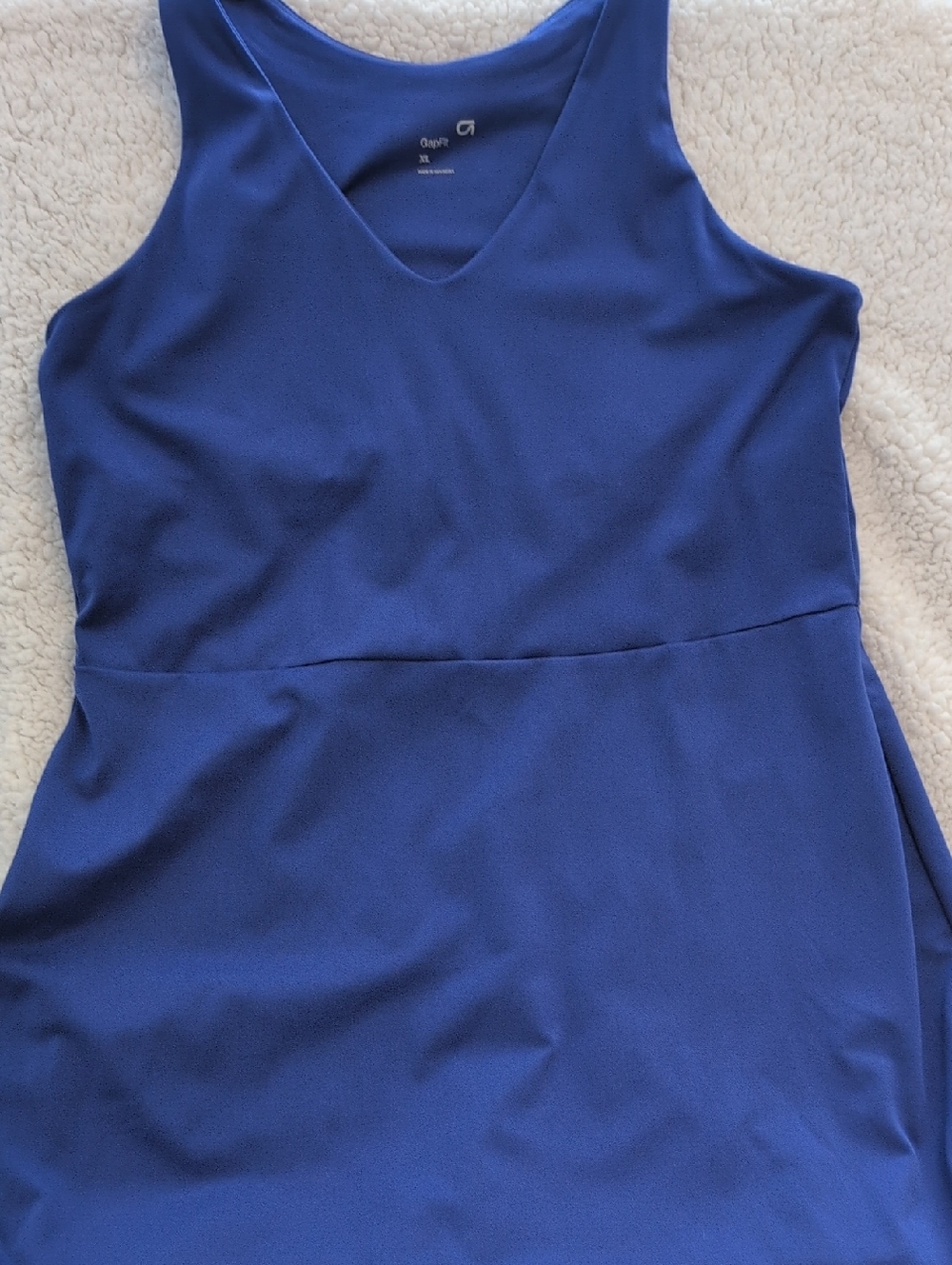 GAP GapFit Blue V-Neck Tank Top